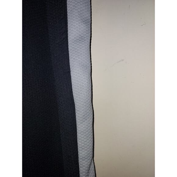 Nautica Men's Sweatpants Large Straight Leg Mesh Workout Athletic Black Gray - Picture 4 of 9